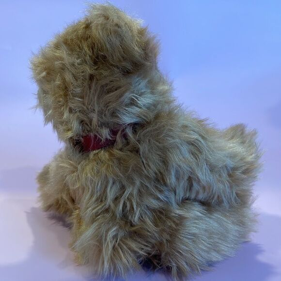 Vintage Russ Plush Bear Gregory Burgundy Bow Item #727 Seated 7 1/2" Excellent… - Picture 3 of 7